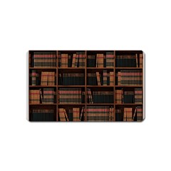 Books Bookshelf Bookcase Library Magnet (name Card) by Ravend