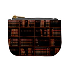 Books Bookshelf Bookcase Library Mini Coin Purse