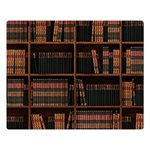 Books Bookshelf Bookcase Library Premium Plush Fleece Blanket (Large) 80 x60  Blanket Front