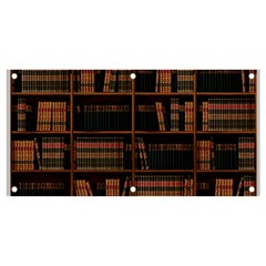 Books Bookshelf Bookcase Library Banner And Sign 4  X 2  by Ravend