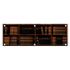 Books Bookshelf Bookcase Library Banner And Sign 6  X 2  by Ravend