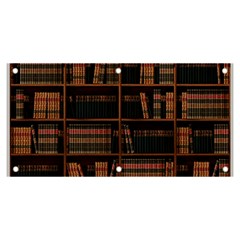 Books Bookshelf Bookcase Library Banner And Sign 6  X 3  by Ravend