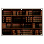 Books Bookshelf Bookcase Library Banner and Sign 6  x 4  Front