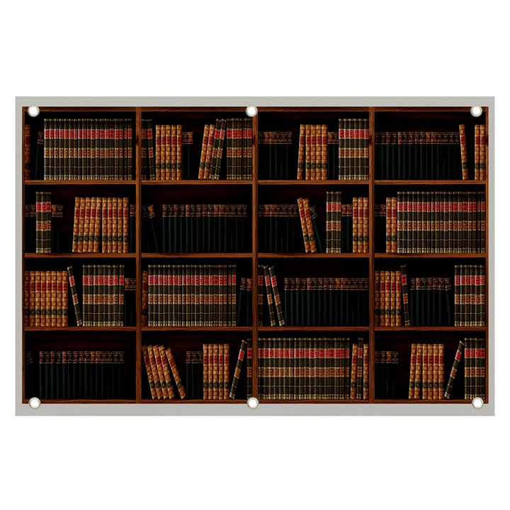 Books Bookshelf Bookcase Library Banner and Sign 6  x 4 