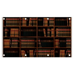 Books Bookshelf Bookcase Library Banner And Sign 7  X 4  by Ravend