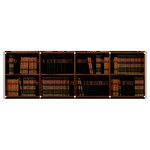 Books Bookshelf Bookcase Library Banner and Sign 12  x 4  Front