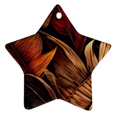 Ai Generated Leaves Tropical Palm Ornament (star)