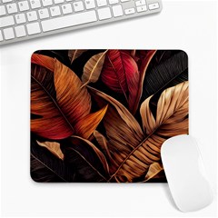 Ai Generated Leaves Tropical Palm Large Mousepad by Ravend