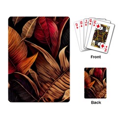 Ai Generated Leaves Tropical Palm Playing Cards Single Design (rectangle) by Ravend