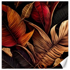 Ai Generated Leaves Tropical Palm Canvas 20  X 20  by Ravend