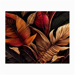 Ai Generated Leaves Tropical Palm Small Glasses Cloth (2 Sides) by Ravend