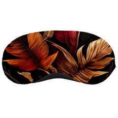 Ai Generated Leaves Tropical Palm Sleeping Mask by Ravend