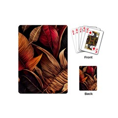 Ai Generated Leaves Tropical Palm Playing Cards Single Design (mini) by Ravend