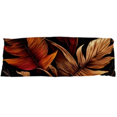 Ai Generated Leaves Tropical Palm Body Pillow Case Dakimakura (two Sides) by Ravend