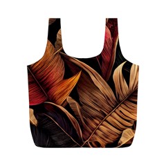 Ai Generated Leaves Tropical Palm Full Print Recycle Bag (m) by Ravend