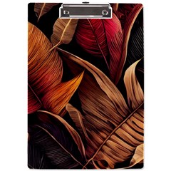 Ai Generated Leaves Tropical Palm A4 Acrylic Clipboard by Ravend