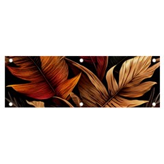 Ai Generated Leaves Tropical Palm Banner And Sign 6  X 2  by Ravend