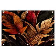 Ai Generated Leaves Tropical Palm Banner And Sign 6  X 4  by Ravend