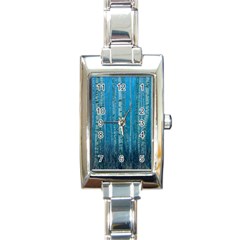 Forest Birch Nature Autumn Masuria Rectangle Italian Charm Watch by Ravend