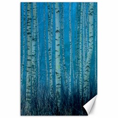 Forest Birch Nature Autumn Masuria Canvas 20  X 30  by Ravend