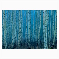 Forest Birch Nature Autumn Masuria Large Glasses Cloth by Ravend