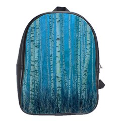 Forest Birch Nature Autumn Masuria School Bag (large) by Ravend