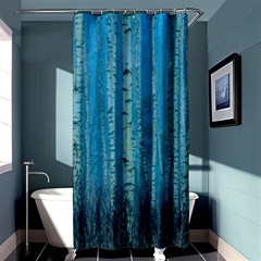 Forest Birch Nature Autumn Masuria Shower Curtain 36  X 72  (stall)  by Ravend