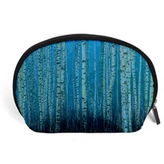 Forest Birch Nature Autumn Masuria Accessory Pouch (large) by Ravend