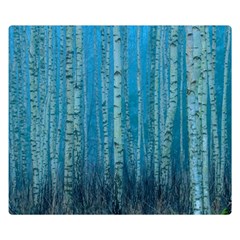 Forest Birch Nature Autumn Masuria Premium Plush Fleece Blanket (small) by Ravend