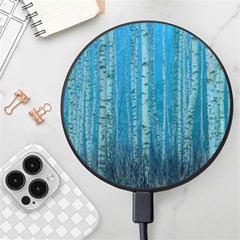 Forest Birch Nature Autumn Masuria Wireless Fast Charger(black) by Ravend