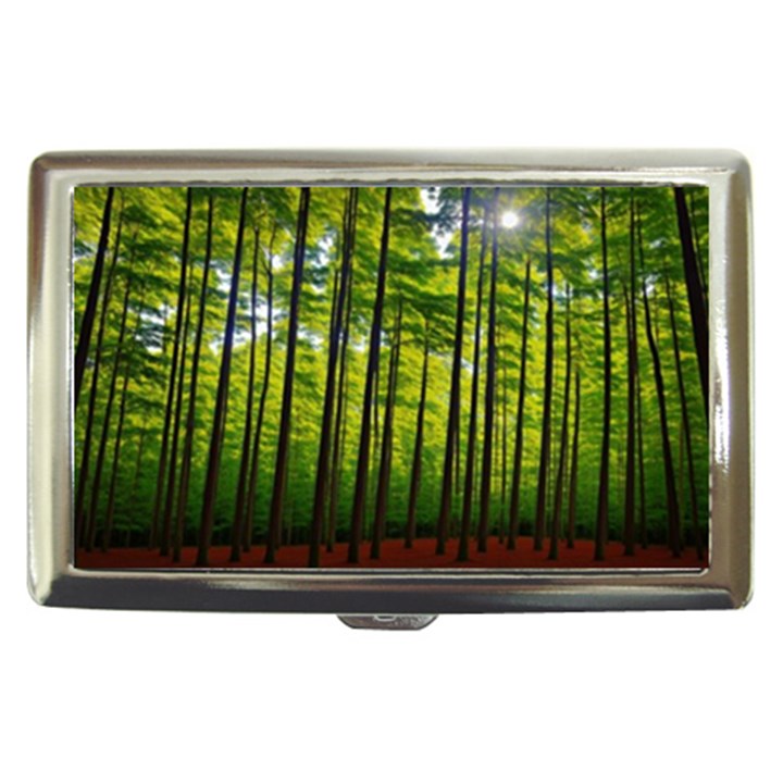 Green Forest Jungle Trees Nature Sunny Cigarette Money Case