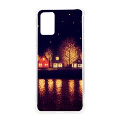 Night Houses River Bokeh Leaves Landscape Nature Samsung Galaxy S20plus 6 7 Inch Tpu Uv Case by Ravend