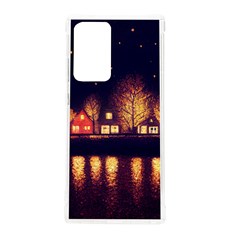 Night Houses River Bokeh Leaves Landscape Nature Samsung Galaxy Note 20 Ultra Tpu Uv Case by Ravend