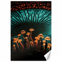 Mushroom Giant Explore 3d Canvas 12  X 18  by Ravend