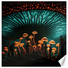 Mushroom Giant Explore 3d Canvas 20  X 20  by Ravend