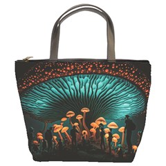 Mushroom Giant Explore 3d Bucket Bag by Ravend