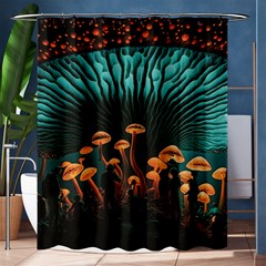 Mushroom Giant Explore 3d Shower Curtain 60  X 72  (medium)  by Ravend