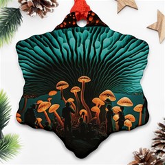 Mushroom Giant Explore 3d Ornament (snowflake) by Ravend