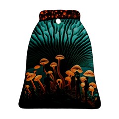 Mushroom Giant Explore 3d Ornament (bell) by Ravend