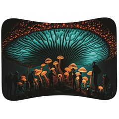 Mushroom Giant Explore 3d Velour Seat Head Rest Cushion by Ravend