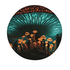 Mushroom Giant Explore 3d Mini Round Pill Box (pack Of 3) by Ravend