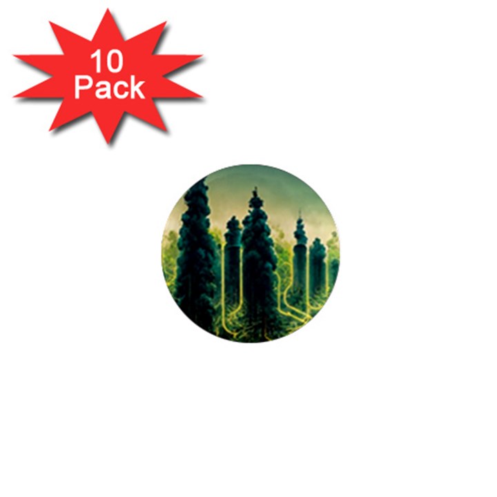 Ai Generated Soil Forest Crisis Nature 1  Mini Magnet (10 pack) 