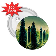 Ai Generated Soil Forest Crisis Nature 2 25  Buttons (100 Pack)  by Ravend