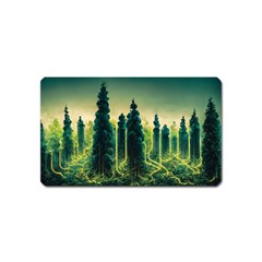 Ai Generated Soil Forest Crisis Nature Magnet (name Card) by Ravend