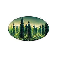 Ai Generated Soil Forest Crisis Nature Sticker Oval (10 Pack) by Ravend