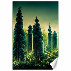 Ai Generated Soil Forest Crisis Nature Canvas 24  X 36  by Ravend