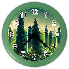 Ai Generated Soil Forest Crisis Nature Color Wall Clock by Ravend