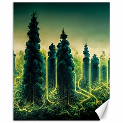 Ai Generated Soil Forest Crisis Nature Canvas 11  X 14  by Ravend