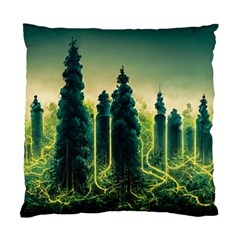 Ai Generated Soil Forest Crisis Nature Standard Cushion Case (two Sides) by Ravend