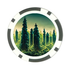 Ai Generated Soil Forest Crisis Nature Poker Chip Card Guard (10 Pack) by Ravend